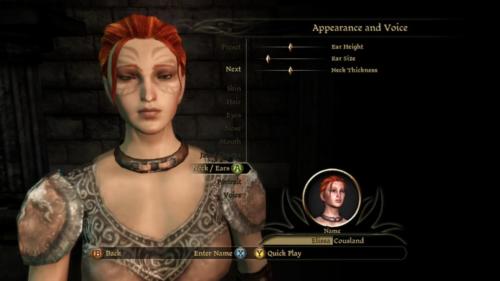 Character Creation Neck and Ears