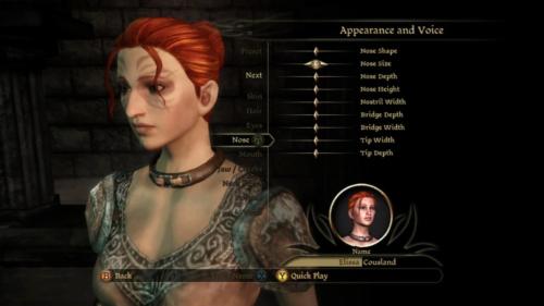 Character Creation Nose