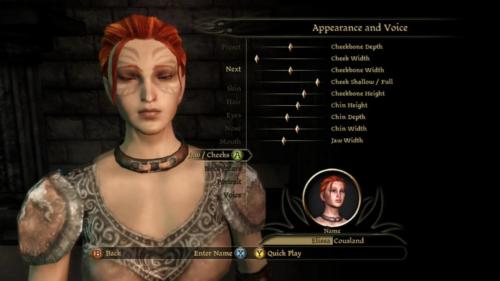 Character Creation Jaw and Cheeks 